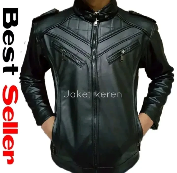 Jaket Kulit Bikers Motor Racing Aj /BIG SIZE / Xs M L Xl XXL 3XL